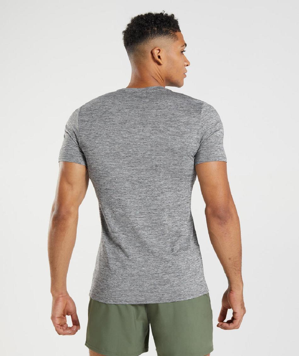 T Shirts Gymshark Arrival Marl Hombre Gris Gris Claro | CO 3264DFM